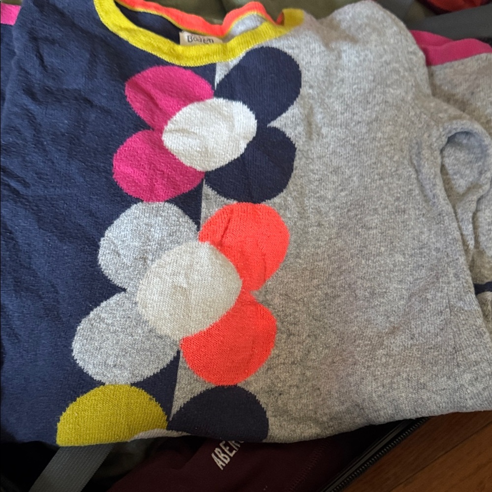 Mini Boden Colorful Floral Kids Dress